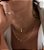 Colar Dourado Elos 35cm + 10cm Extensor  Banhado a Ouro 18k - Imagem 2