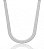 Colar Prateado Fita Lisa 6mm 35cm + 10 Extensor Banho Ródio Branco - Imagem 6