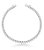 Pulseira Riviera Luxo Três Pontas Ródio Branco - Imagem 3