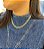 Corrente Elo Groumet 45 cm Banhada a Ouro 18k - Imagem 3