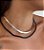 Choker Aro Rígido Banhada no Ródio Branco - Imagem 2