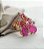 Anel Festa Gota Pink Banhado a Ouro 18k - Imagem 1