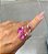 Anel Festa Gota Pink Banhado a Ouro 18k - Imagem 3
