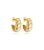 Brinco de Argola Croissant Banhada a Ouro 18k - Imagem 1