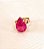 Anel Festa Ajustável Pink Fusion Banhando a Ouro 18k - Imagem 1