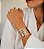 Bracelete Feminino Curve Banho Ouro18k - Imagem 4