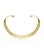 Choker Dourada Grossa Aro Rígido Banho Ouro18k - Imagem 1