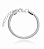 Pulseira Prateada Malha Maleável 4mm Banhada a Ródio Branco - Imagem 1