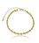 Pulseira Dourada Cordão Baiano 4mm Banhada a Ouro 18k - Imagem 1