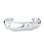 Bracelete Martelado Banhado a Ródio Branco - Imagem 1
