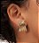 Brinco Leque Vintage Banhado a Ouro 18K - Imagem 2
