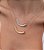 Colar Dourado Gotas 40 cm Banhado a Ouro 18k - Imagem 4