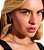 Brinco de Argola Curve M Banhada a Ouro 18k - Imagem 2