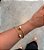 Bracelete Feminino Dourado Esferas Lisas Banhado a Ouro 18k - Imagem 4