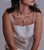 Colar Longo Com Pingente Oval Banhando a Ouro 18K - Imagem 2
