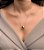 Colar Curto com Pingente Oval Banhado a Ouro 18k - Imagem 4