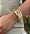 Bracelete Feminino Dourado Max Banhado a ouro  18k - Imagem 1