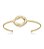 Bracelete Feminino Silvia  Orgânico Banhado a Ouro18k - Imagem 1