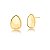 Brinco Oval Banho Ouro18k - Imagem 1