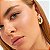 Brinco Oval Banho Ouro18k - Imagem 2