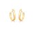 Brinco Argola Lisa Banho Ouro 18k - Imagem 1