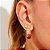 Brinco Argola Lisa Banho Ouro 18k - Imagem 2