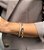 Pulseira Elos Retangular Banhada Ouro 18k - Imagem 2