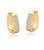 Brinco Argola Cravejada Zircônias Banho Ouro 18k - Imagem 1