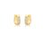 Brinco de Argola Cravejada P Banho Ouro 18k - Imagem 1