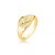 Anel Redondo Beija Flor Banho Ouro 18k - Imagem 1