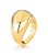 Anel Oval Curve Banho ouro 18k - Imagem 1