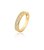 Anel Aparador Zircônias Banho Ouro 18k - Imagem 1