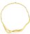 Choker Aro Liso Curvo Banho Ouro 18k - Imagem 1