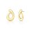 Brinco De Gota Banho Ouro 18k - Imagem 1