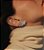 Brinco Ear Cuff Cravejado Zircônias Ródio Branco - Imagem 2