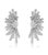 Brinco Ear Cuff Cravejado Zircônias Ródio Branco - Imagem 1