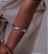 Bracelete Ondulado Ródio Branco - Imagem 1