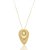 Conjunto Brinco e Colar Gota Pérola Banho Ouro 18k - Imagem 5