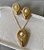 Conjunto Brinco e Colar Gota Pérola Banho Ouro 18k - Imagem 3
