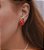Conjunto Brinco e Colar Morango Banhado Ouro18k - Imagem 4