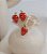 Conjunto Brinco e Colar Morango Banhado Ouro18k - Imagem 5
