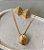 Conjunto Brinco e Colar Losango Banho Ouro 18k - Imagem 3