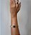 Bracelete Oval Resina Marrom Banhado Ouro 18k - Imagem 2