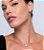 Conjunto Brinco Colar Pérola Cristal Banho Ouro 18k - Imagem 1