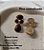 Brinco Gota Marrom Banhado Ouro 18k - Imagem 3