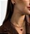 Conjunto Brinco e Colar Coração Banhado Ouro 18k - Imagem 1