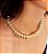 Choker Aro Gomos Lisos Banhado a Ouro 18k - Imagem 1