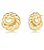 Brinco Redondo Torcido Banhado a Ouro 18k - Imagem 2