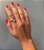 Anel Gotas Liso e Cravejado Banho Ouro 18k - Imagem 3