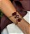 Conjunto Brinco Anel e Bracelete Orgânico Banho Ouro 18k - Imagem 5